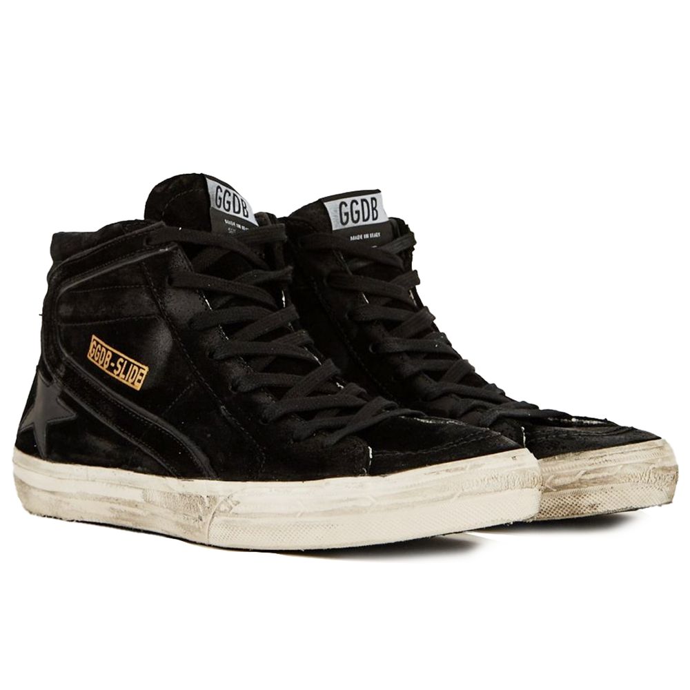 Golden Goose Sneaker aus schwarzem Kalbsleder