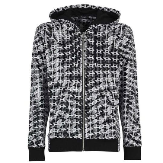 Balmain Schwarzer Baumwollpullover