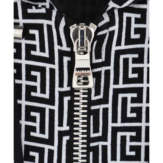 Balmain Schwarzer Baumwollpullover