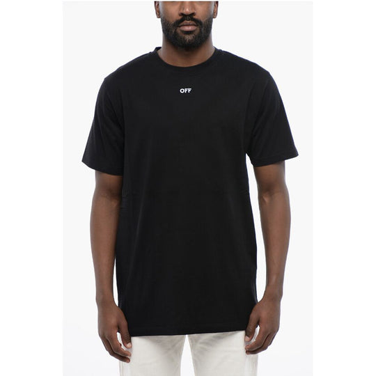 Off-White Baumwoll-T-Shirt ARROW mit Rundhalsausschnitt