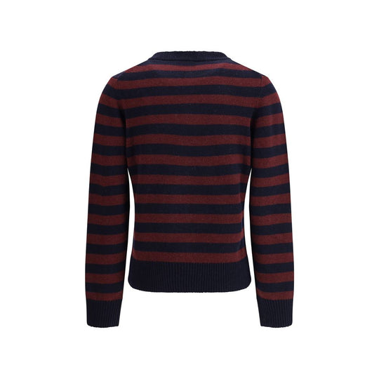 Ganni Pudel gestreifter Pullover