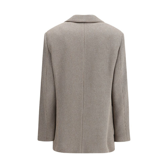 Brunello Cucinelli Gerippte Jacke aus Lurex