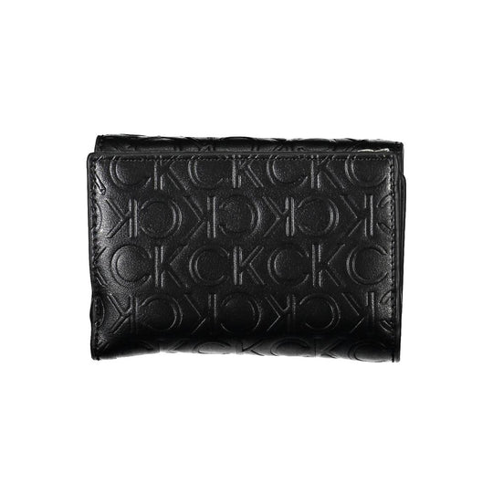 Calvin Klein Schwarzes Polyethylen Portemonnaie für Frauen