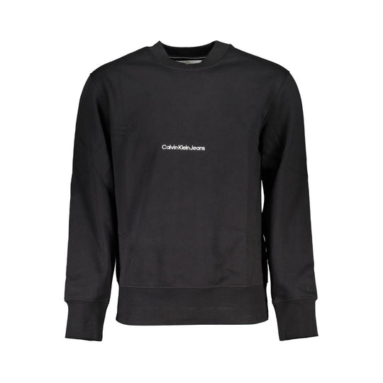 Calvin Klein Schwarzer Baumwollpullover für Männer
