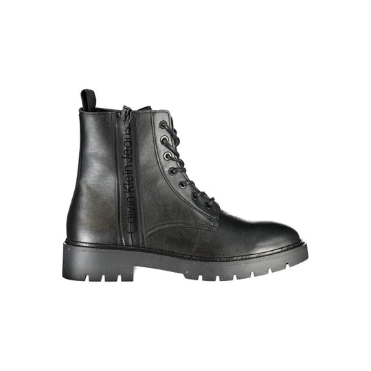 Calvin Klein Schwarzer Polyester Herrenstiefel