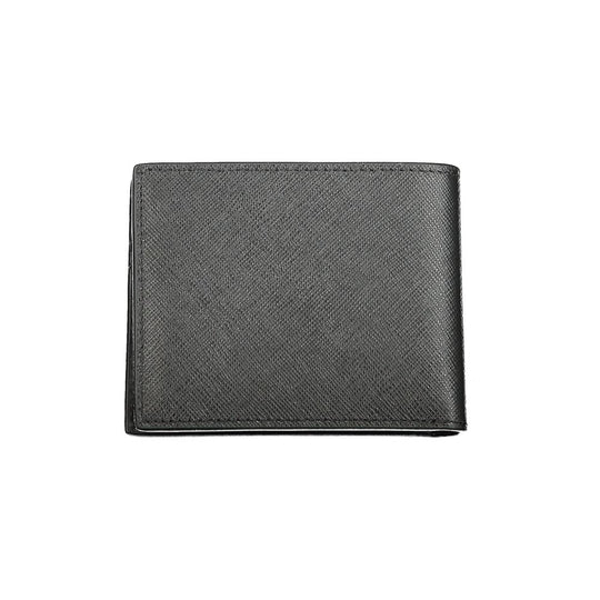 Calvin Klein Schwarzes Leder Portemonnaie