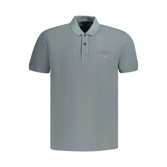 Napapijri Graues Herren-Poloshirt aus Baumwolle