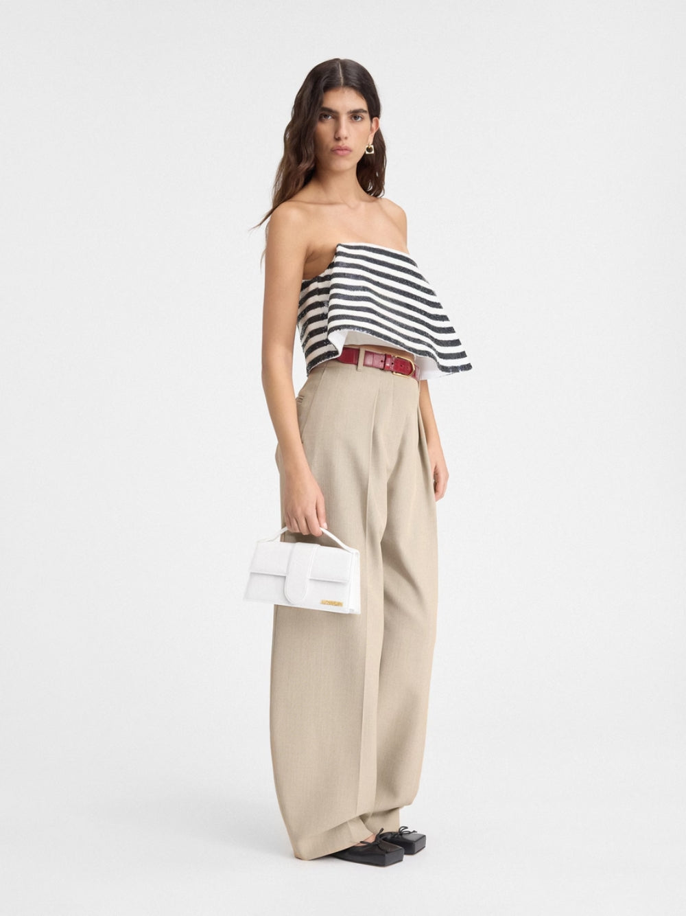 Jacquemus Le Grand Bambino Weiße Tasche