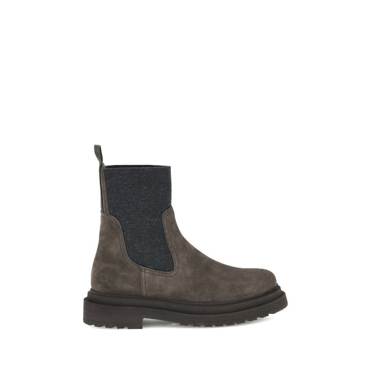 Brunello Cucinelli Wildleder-Stiefeletten