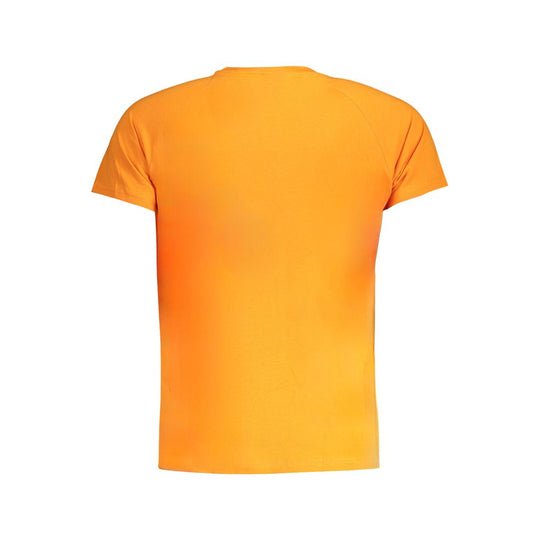 K-WAY Orangefarbenes T-Shirt aus Baumwolle