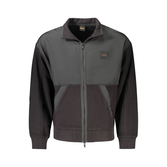 Hugo Boss Schwarz Baumwolle Männer Jacke