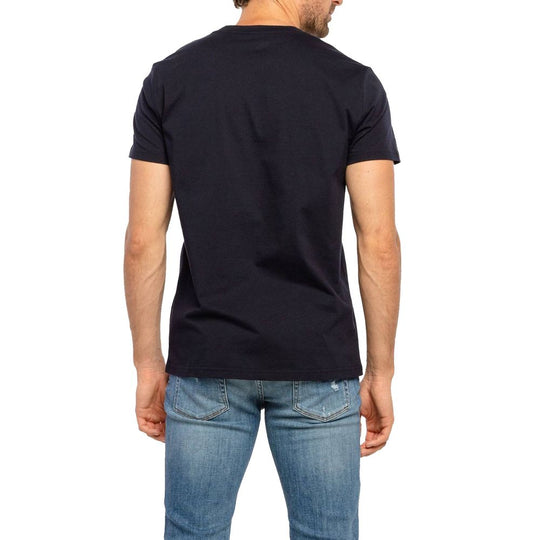 Balmain T-Shirt aus blauer Baumwolle