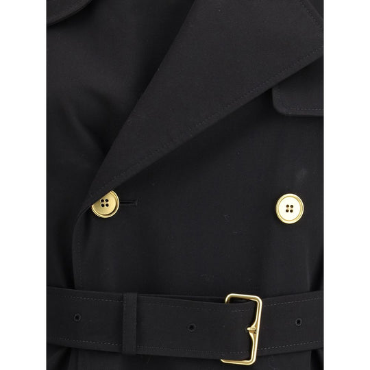 Burberry Castleford langer Trenchcoat mit Karokragen