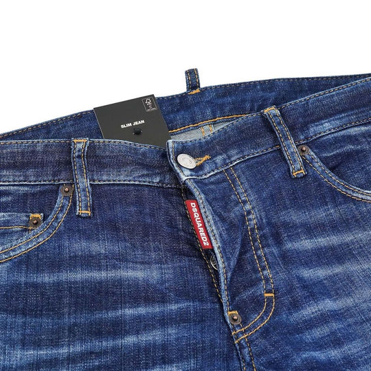 Dsquared² Blaue Baumwolle Herren Slim Jean
