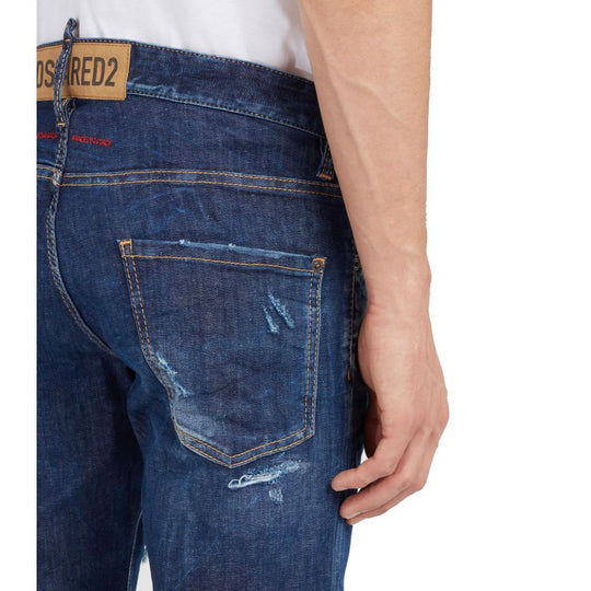 Dsquared² Blaue Baumwolle Männer Jeans