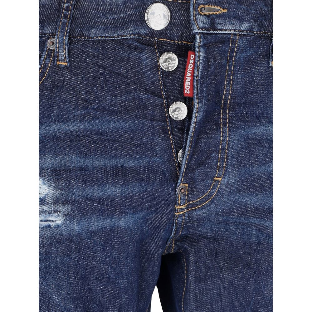 Dsquared² Blaue Baumwolle Männer Jeans