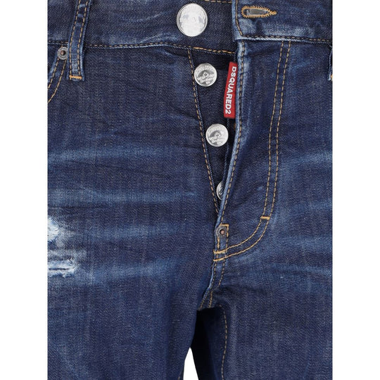 Dsquared² Blaue Baumwolle Männer Jeans