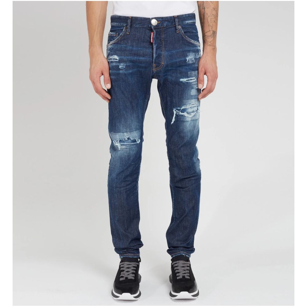 Dsquared² Blaue Baumwolle Männer Jeans