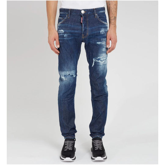 Dsquared² Blaue Baumwolle Männer Jeans
