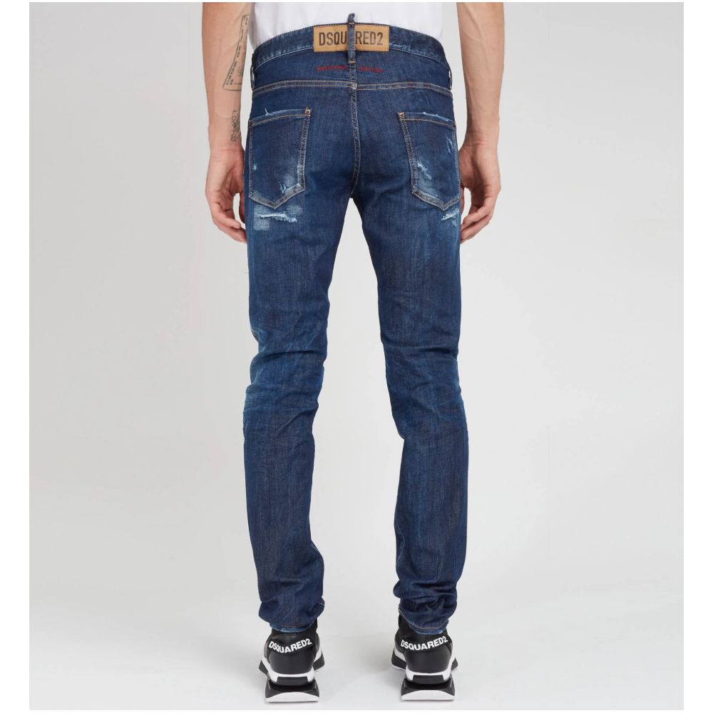 Dsquared² Blaue Baumwolle Männer Jeans