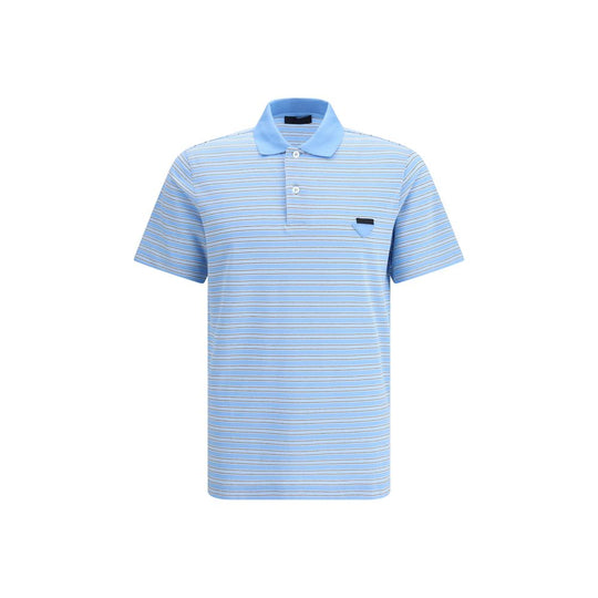 Prada Gestreifter Polo-Pullover