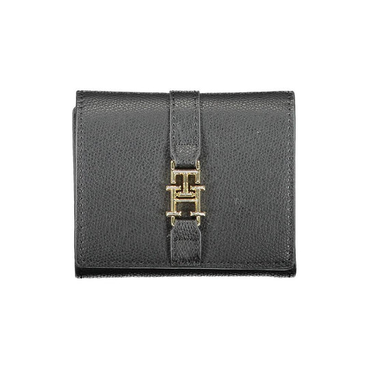 Tommy Hilfiger Schwarzes Portemonnaie aus Polyethylen