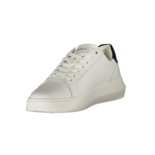 Calvin Klein Weißes Leder Herren Sneaker