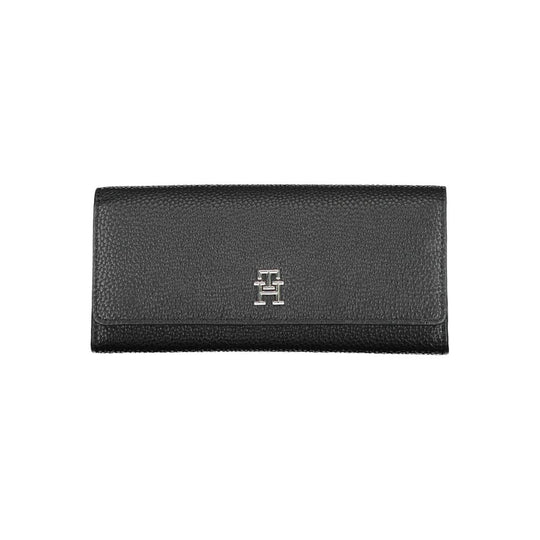 Tommy Hilfiger Schwarzes Polyethylen Portemonnaie für Frauen