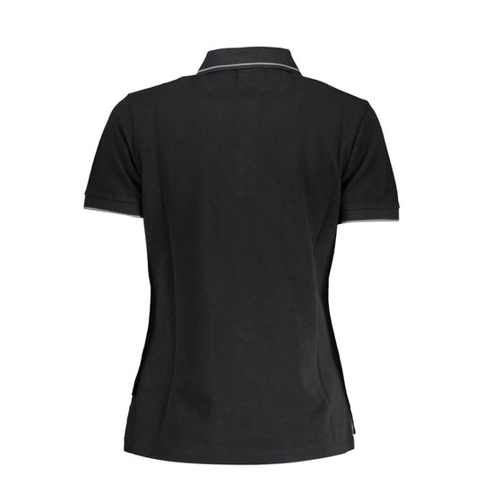 Napapijri Schwarzes Baumwoll-Poloshirt für Frauen