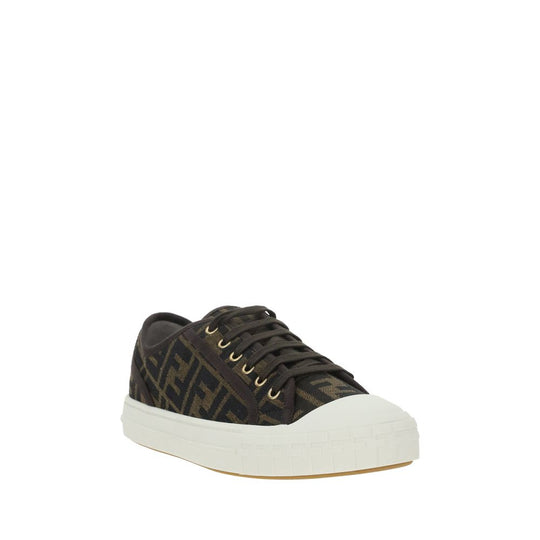 Fendi Monochrome Turnschuhe