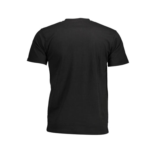 Sergio Tacchini Schwarzes Baumwolle Männer T-Shirt