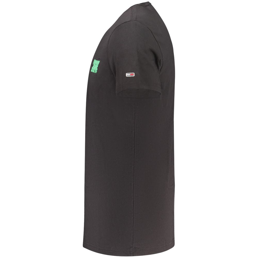 Tommy Hilfiger Schwarzes Baumwolle Männer T-Shirt