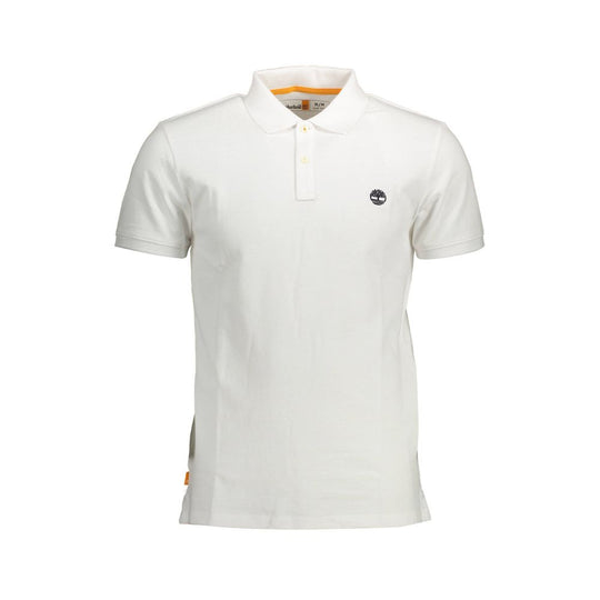 Timberland Weißes Baumwoll-Poloshirt für Männer