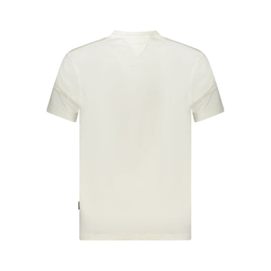 Napapijri Weißes Baumwolle Männer T-Shirt