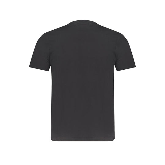 Kappa Schwarzes T-Shirt aus Baumwolle