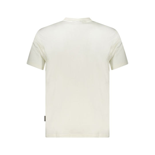 Napapijri Weißes Baumwolle Männer T-Shirt