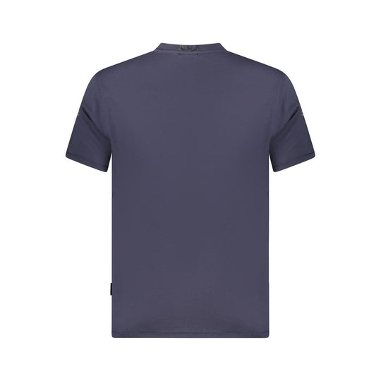 Napapijri Blaues Bio-Baumwoll-T-Shirt für Männer