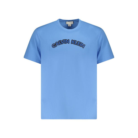 Calvin Klein Hellblaues Baumwolle Herren T-Shirt