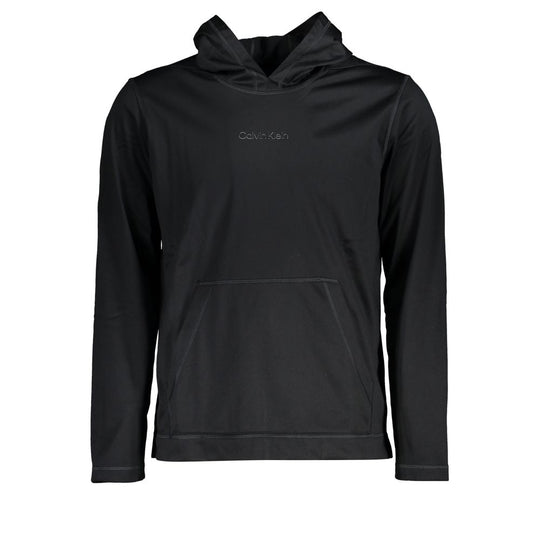 Calvin Klein Schwarzer Polyester Herren-Kapuzenpullover