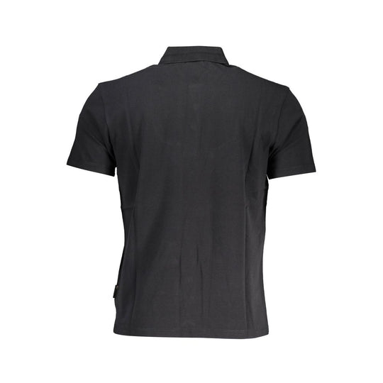 Napapijri Schwarzes Baumwoll-Poloshirt für Männer