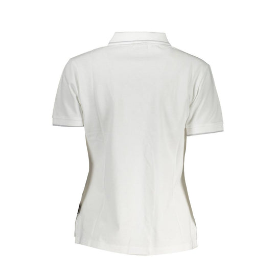 Napapijri Weißes Baumwoll-Poloshirt für Frauen