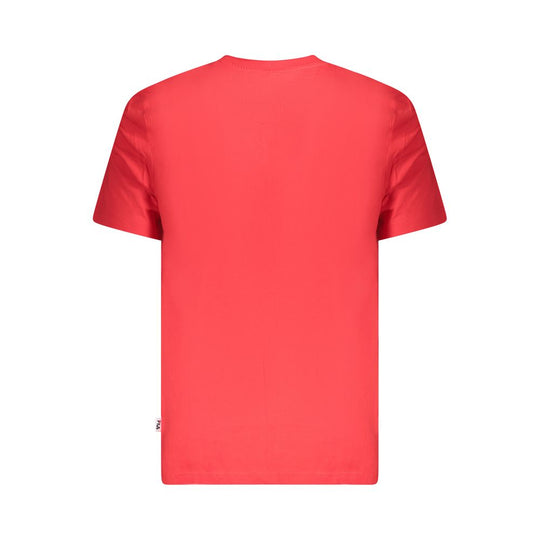 Fila Rotes Baumwolle Männer T-Shirt