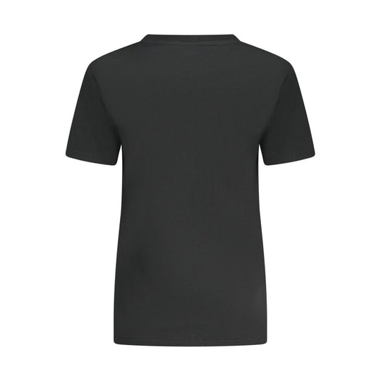 Converse Schwarzes Baumwoll-T-Shirt für Frauen