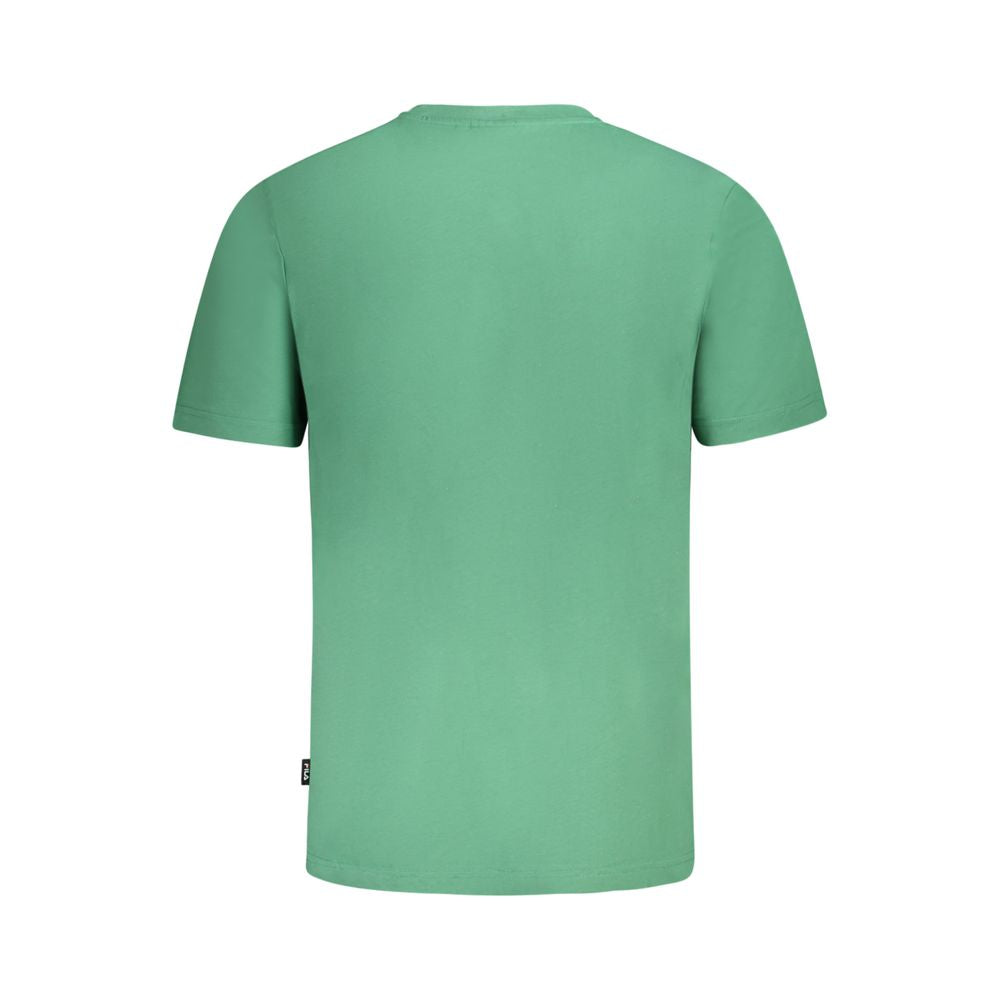 Fila Grünes Baumwolle Männer T-Shirt