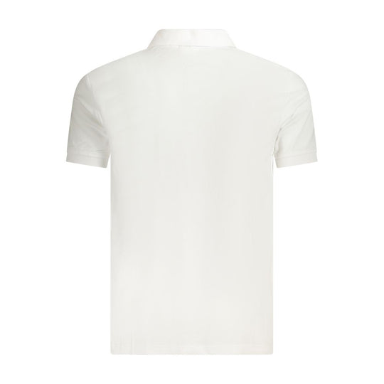 Fila Weißes Baumwoll-Poloshirt für Männer