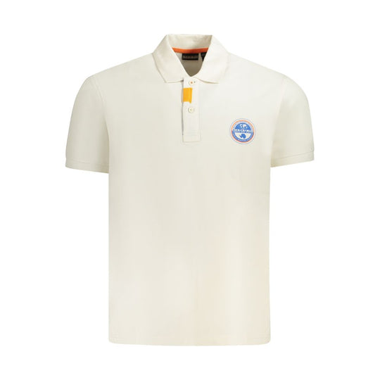 Napapijri Weißes Baumwoll-Poloshirt für Männer