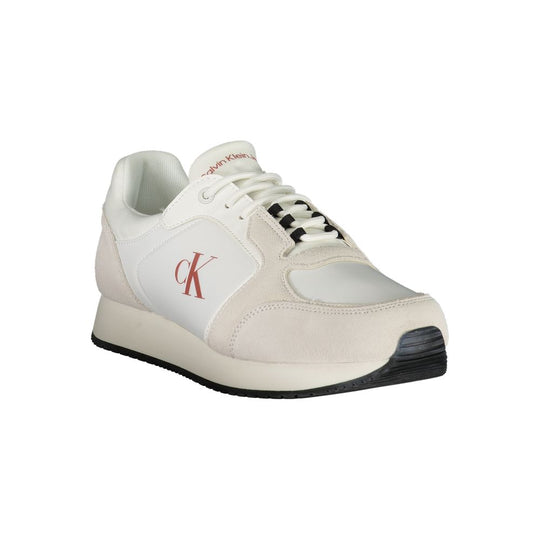 Calvin Klein Weißes Leder Herren Sneaker
