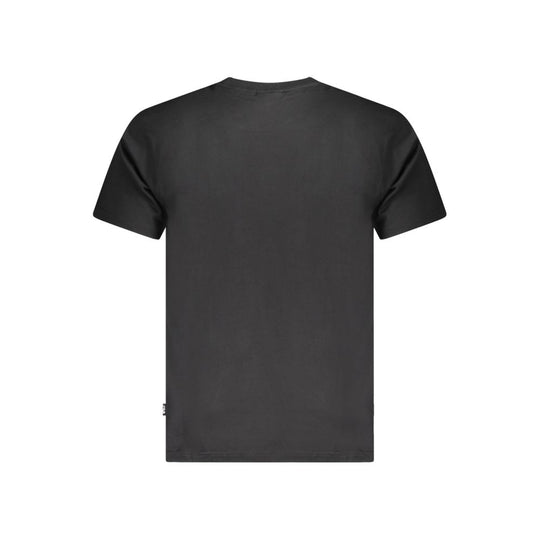 Fila Schwarzes Baumwolle Unisex T-Shirt