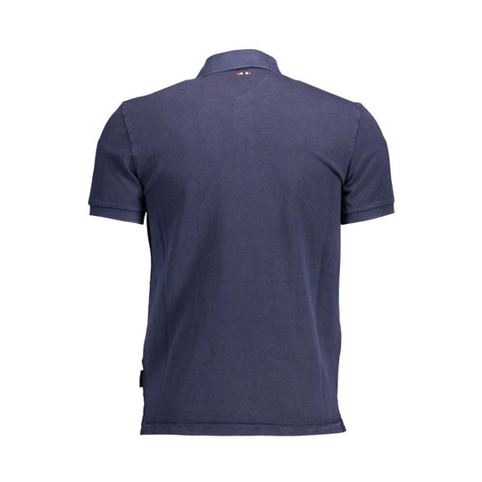 Napapijri Blaues Baumwoll-Poloshirt für Männer