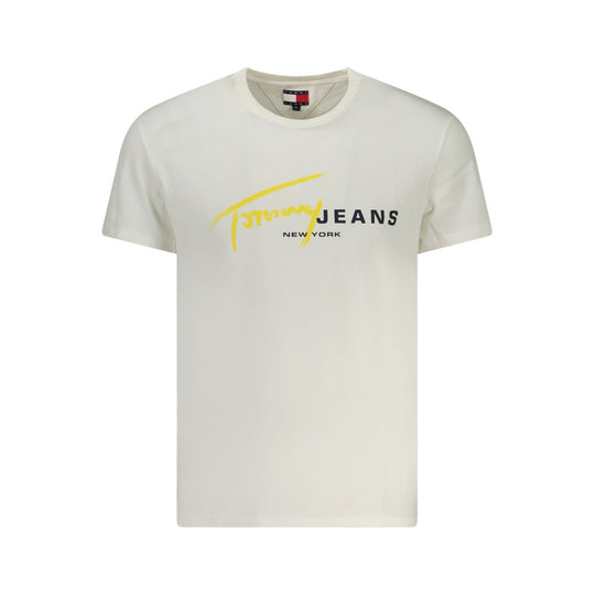 Tommy Hilfiger Weißes Baumwolle Männer T-Shirt